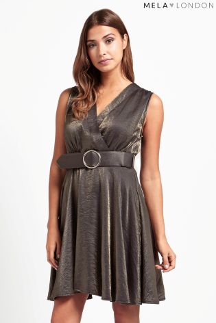 Mela Loves London Metallic Dress